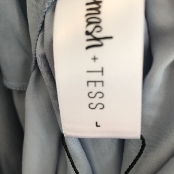 NWT Smash & Tess Sunrise Mini Sky Blue L dress puff sleeve coquette cottage core - Picture 13 of 16